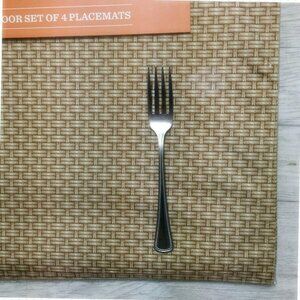 Tommy Bahama Home Indoor/Outdoor Set Of 4 Placemats 13"x19" Water Repellent Beig